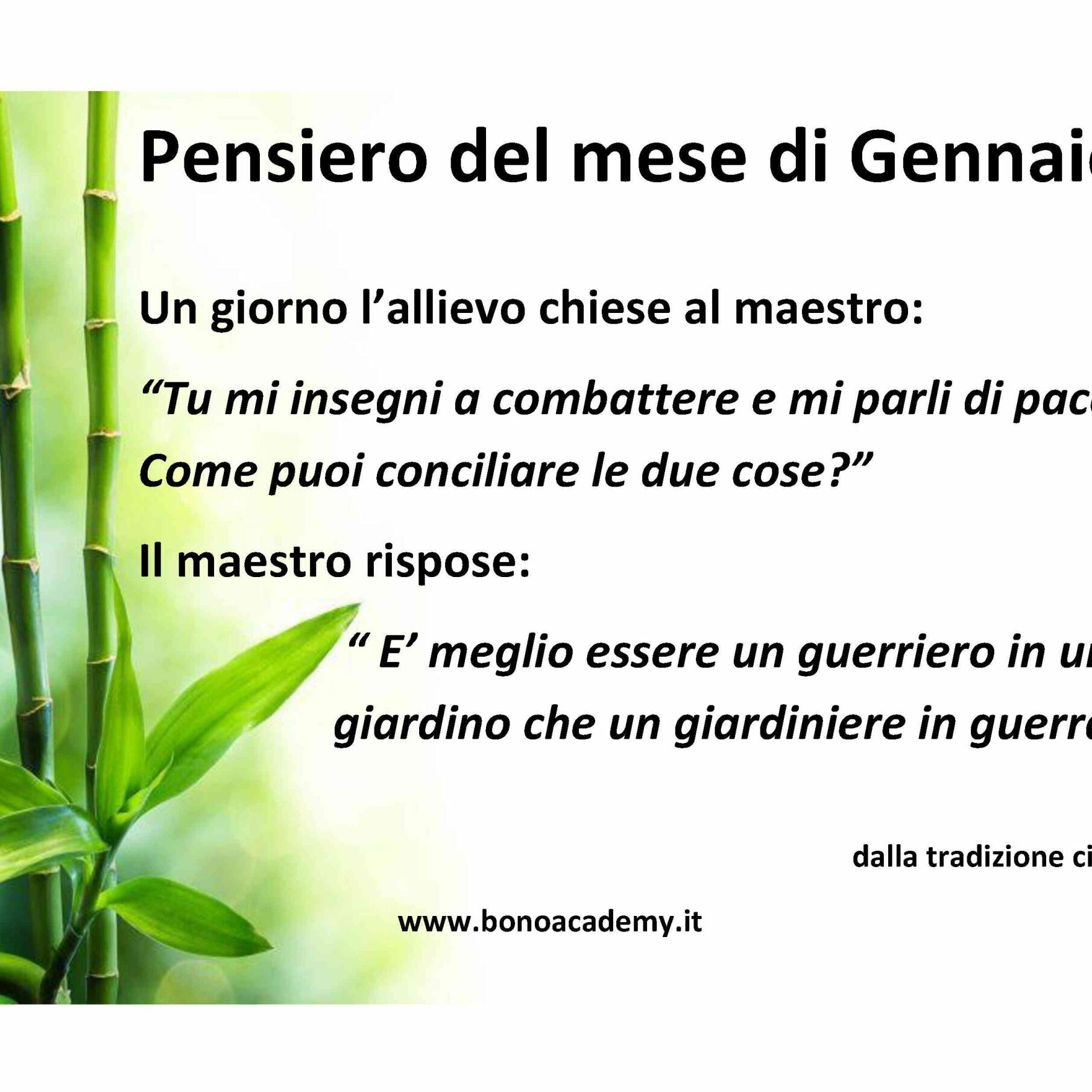 1 - Pensiero del mese di Gennaio 2018