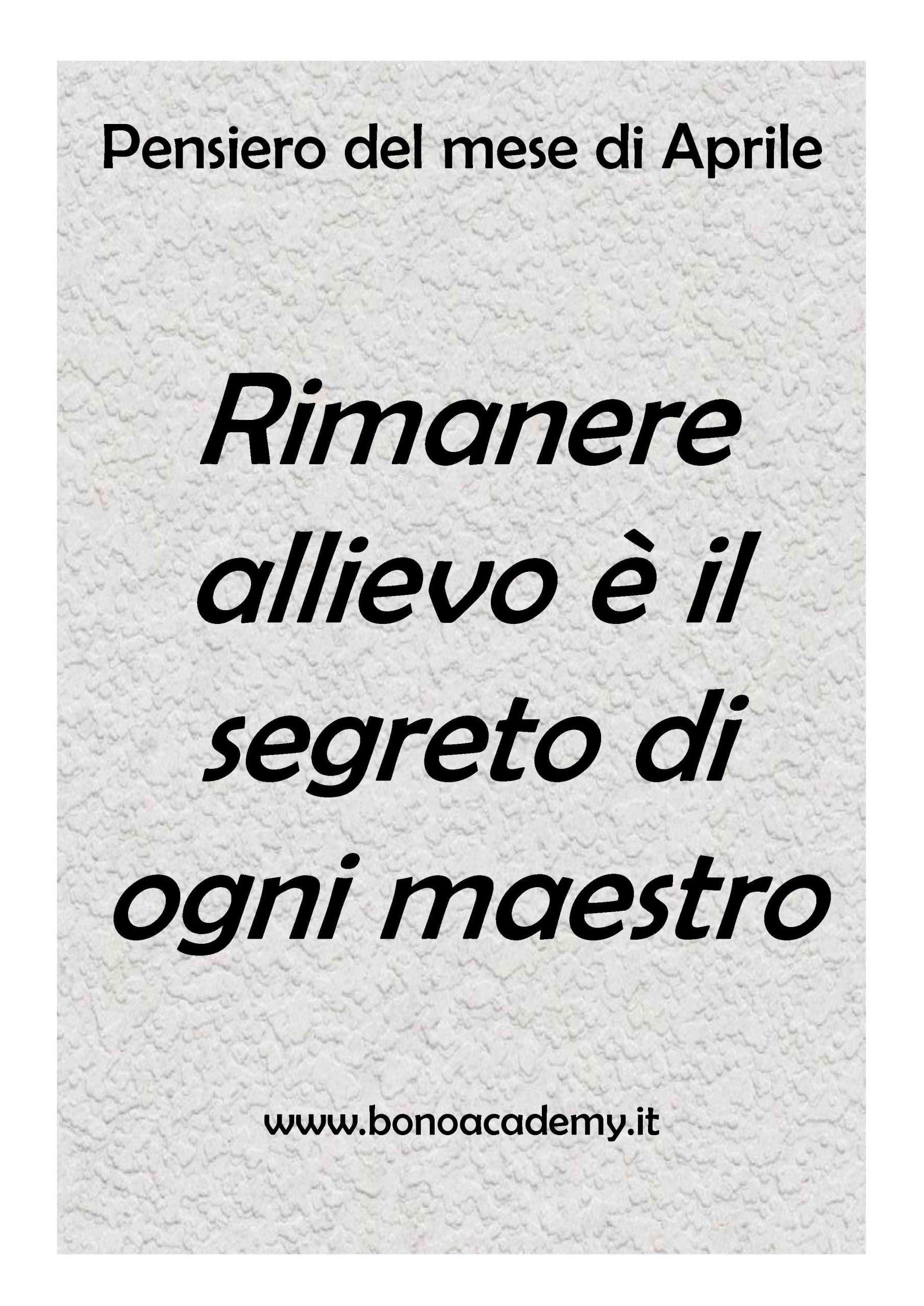 4 - Pensiero del mese di Aprile 2018