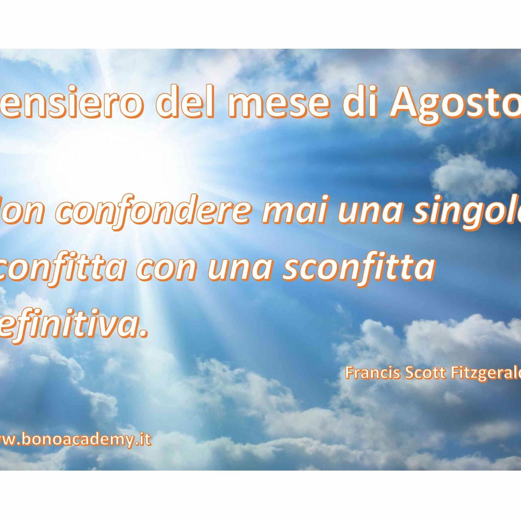 8 - Pensiero del mese di Agosto 2018