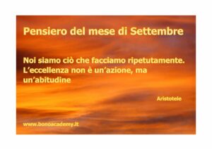 9 - Pensiero del mese di Settembre 2018