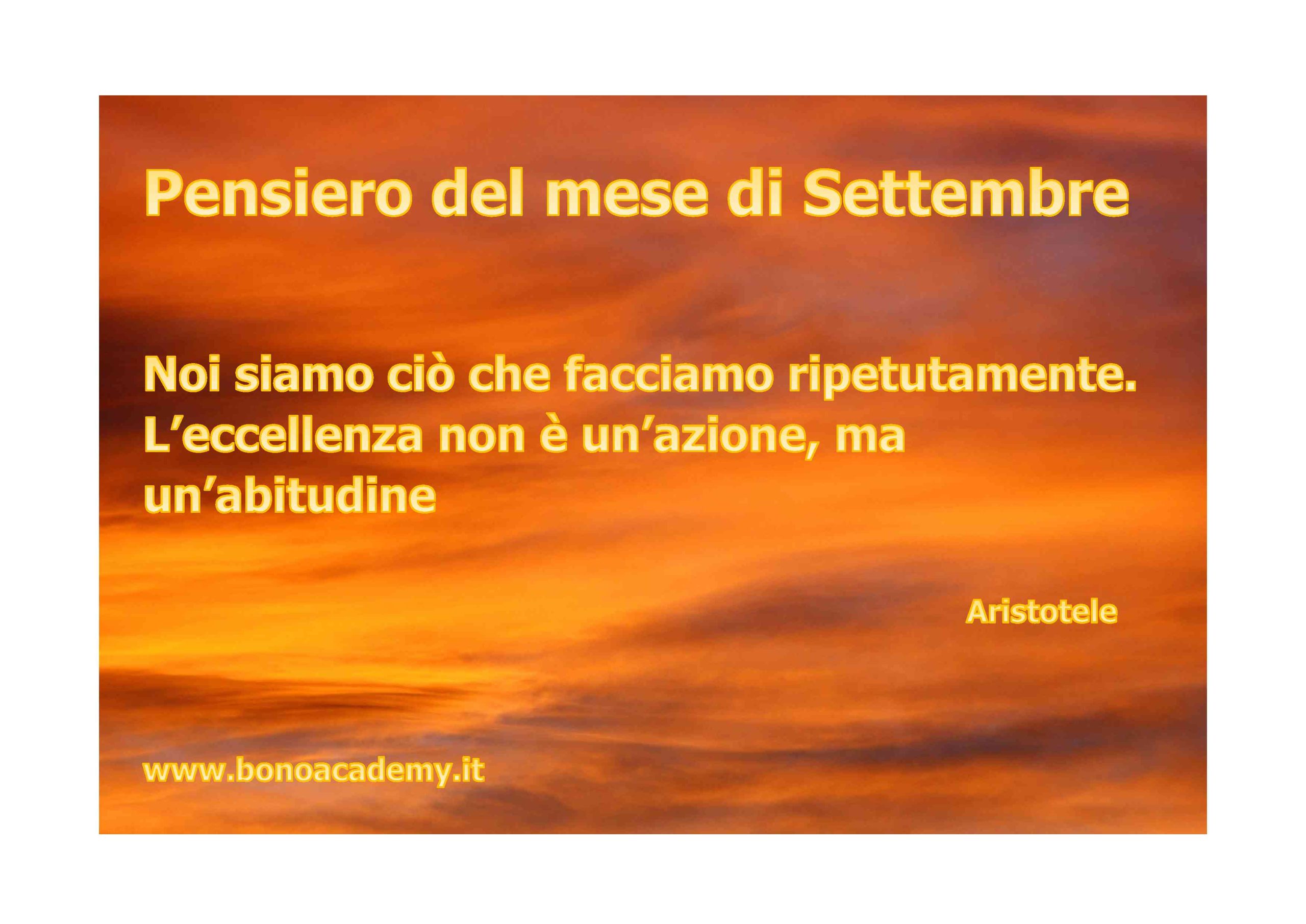 9 - Pensiero del mese di Settembre 2018