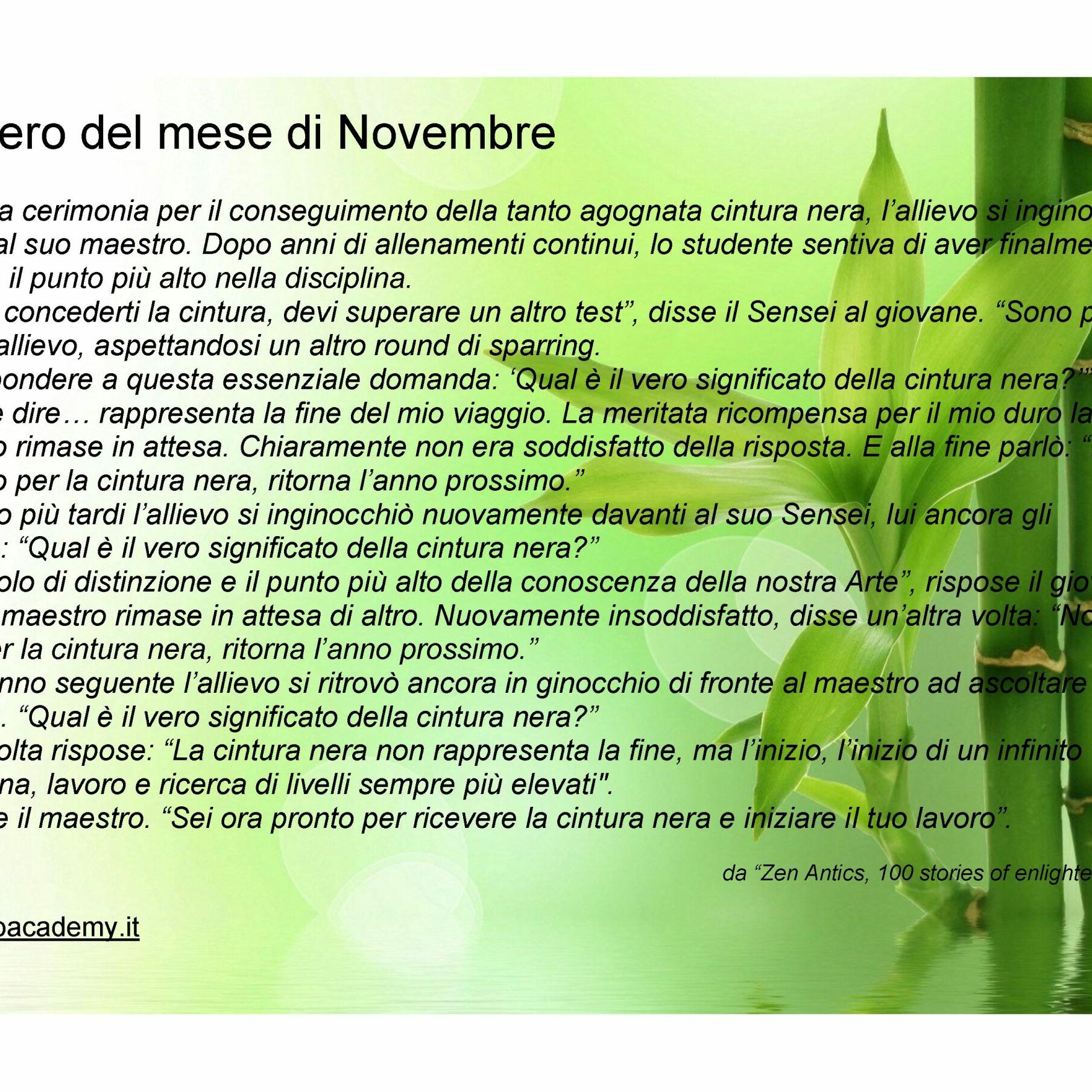 11 - Pensiero del mese di Novembre 2018