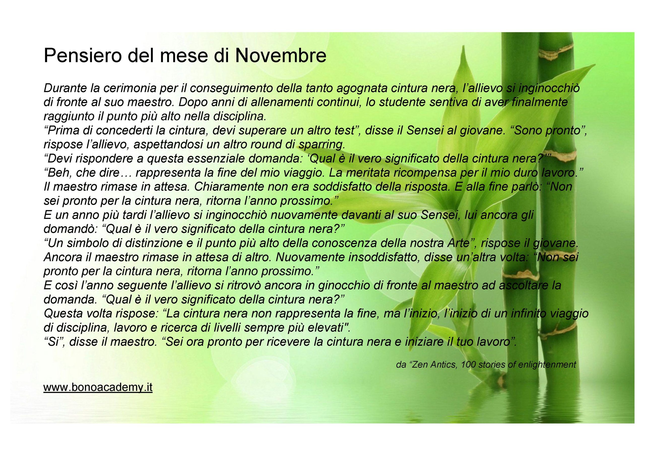 11 - Pensiero del mese di Novembre 2018